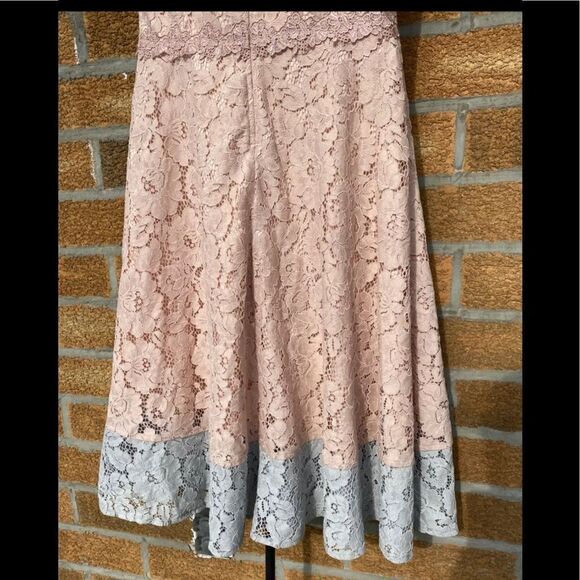 LITTLE MISTRESS ALLOVER LACE PROM SKATER DRESS 8 - Picture 9 of 13